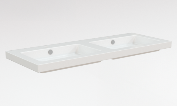 Lavabo doble Rafael blanco V2